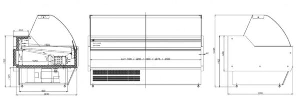 TARIFA LIFT UP drawing Commercial Refrigeration Shop