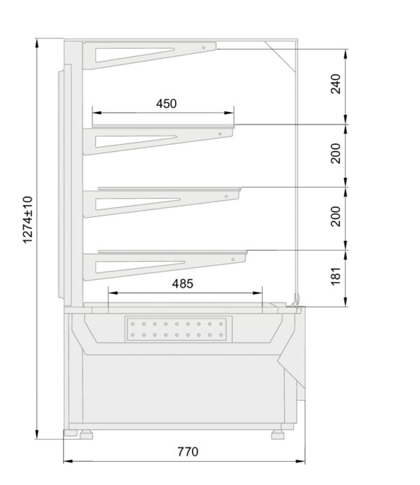 Stella Pastry Display Cabinet - Image 10